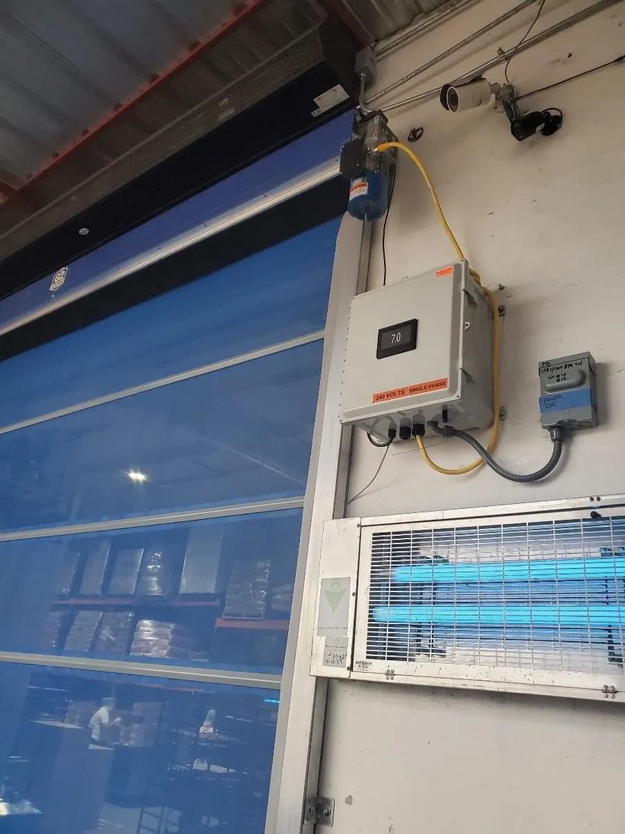 picture of a a rolling garage door installed by Faithful Door Solutions
