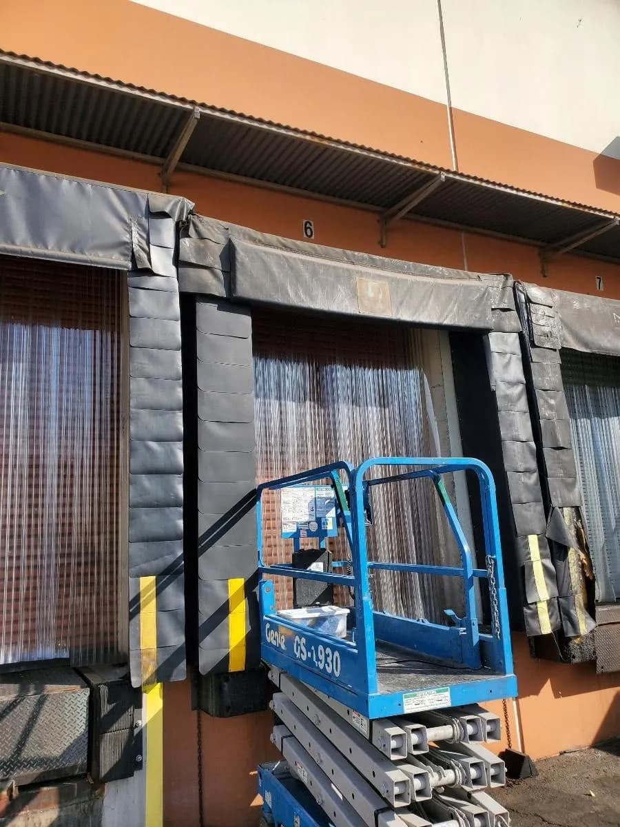 picture of a commercial garage door installed by Faithful Door Solutions